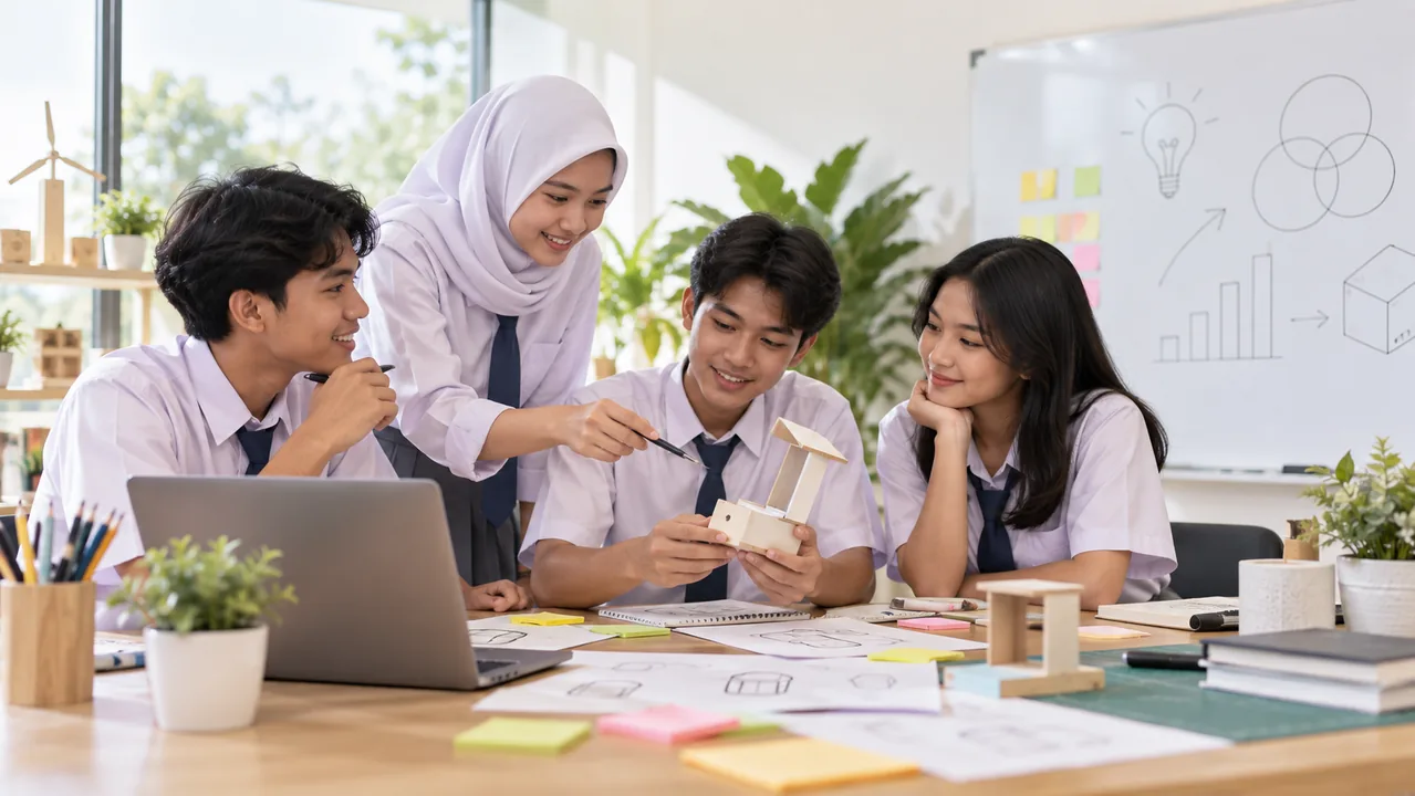 Siswa SMK berkolaborasi mengembangkan ide dan prototipe pada pembelajaran KIK